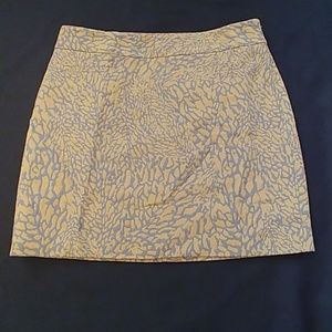 Loft Abstract Pencil Skirt